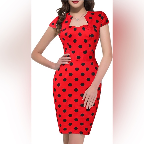 GRACE KARIN Cap Sleeve Vintage Pencil Dress - Picture 3 of 6